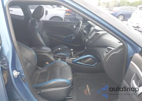 2016 Hyundai Veloster Turbo Rally Edition из США, поврежденный, VIN KMHTC6AE7GU261447